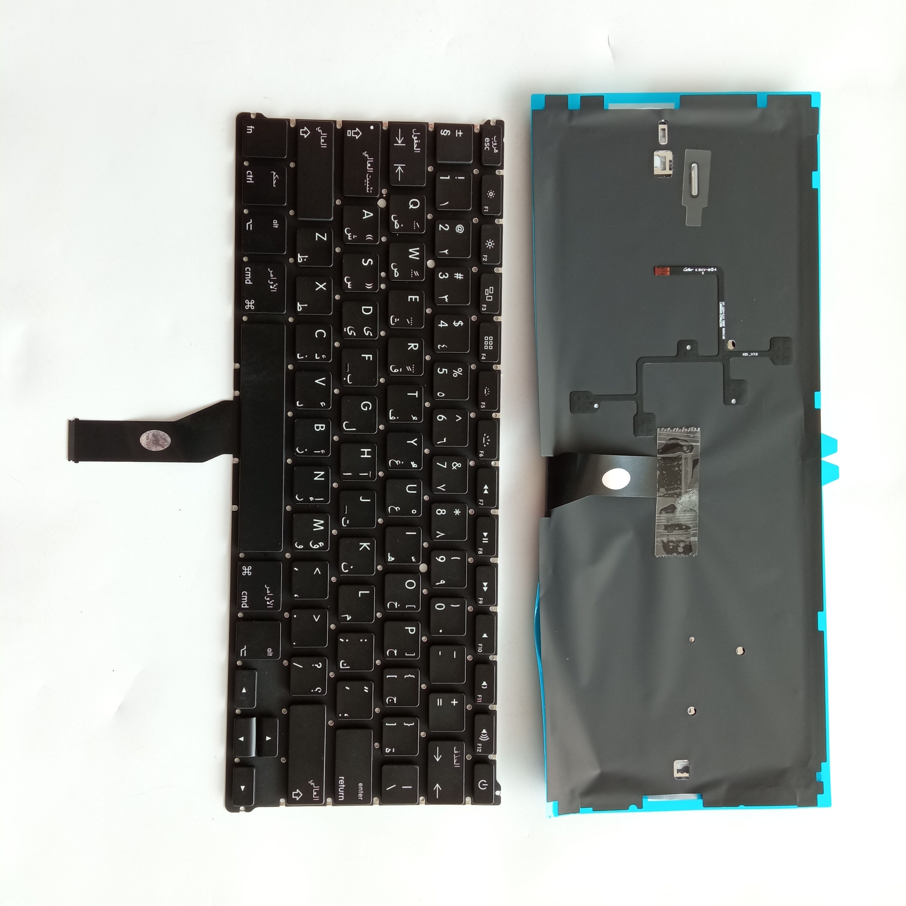 Picture of New Replacement Laptop Keyboard For APPLE A1369/A1466 small carriage return BLACK Backlit AR Layout